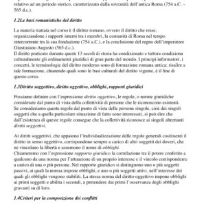 Dispensa di Istituzioni di Diritto Romano - M. Marrone, Manuale di Diritto Privato romano, Torino, Giappichelli ed. 2024 (107 pagine)