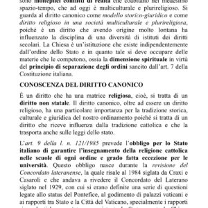 Diritto Canonico Lezioni